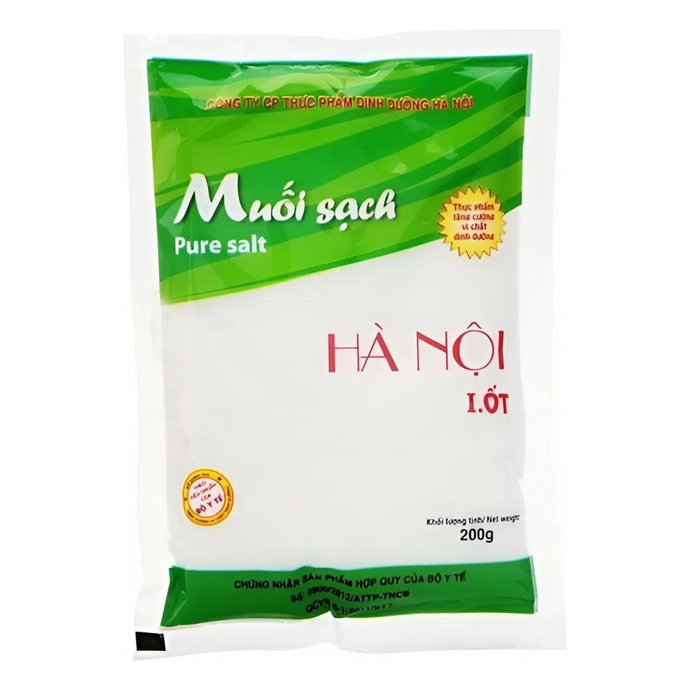 Muối tinh sạch Hà Nội Hanufood  200g r