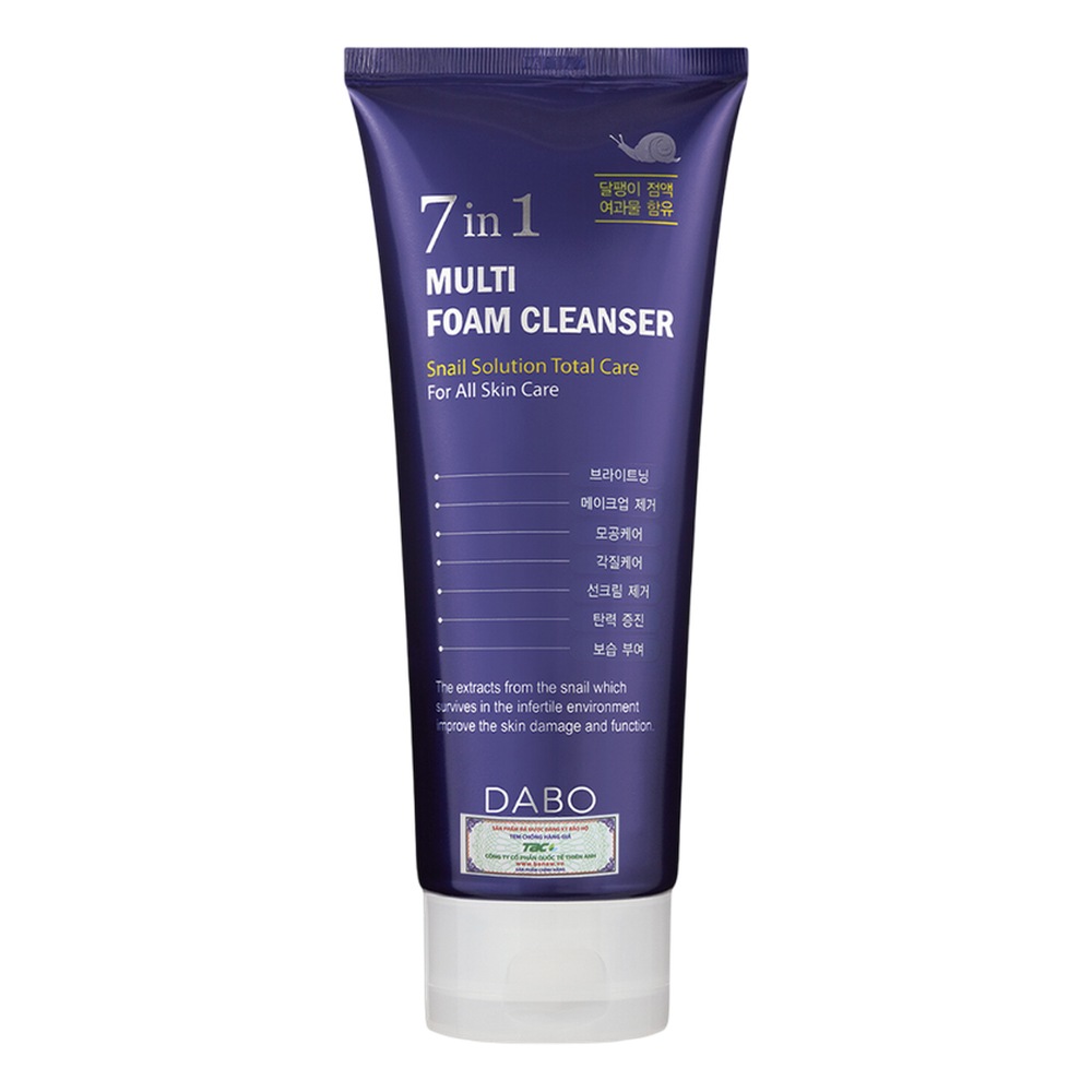 Sữa rửa mặt Dabo 7 IN 1 Multi HYAL Foam Cleanser 180ml