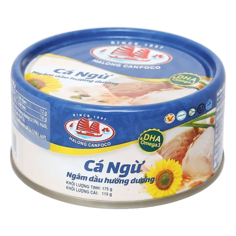 Cá ngừ ngâm dầu hướng dương Hạ Long 115g/175g/48