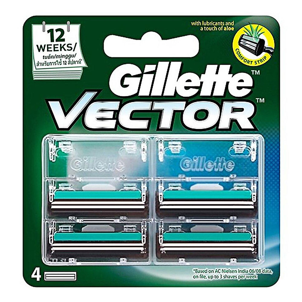Lưỡi dao cạo Gillette Vector Plus 4S  