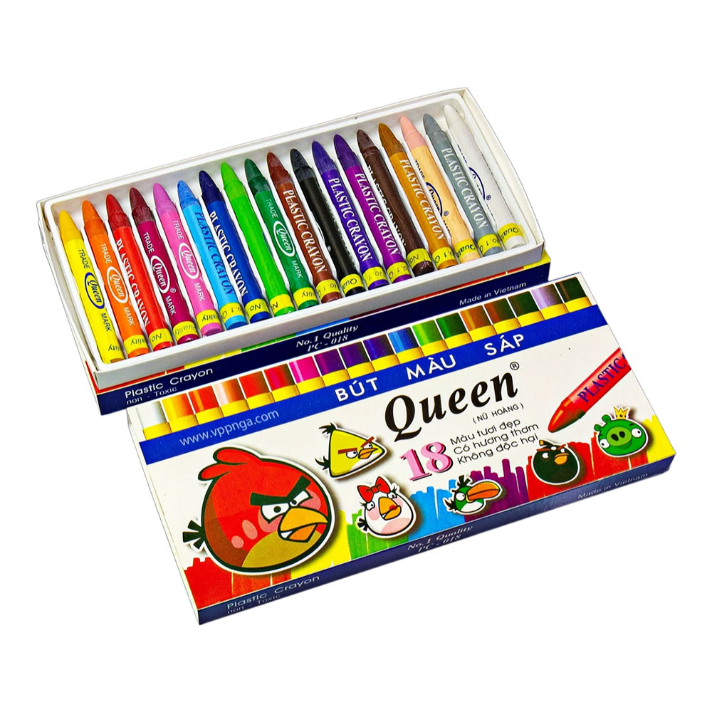 Bút sáp màu  Queen 18 màu  