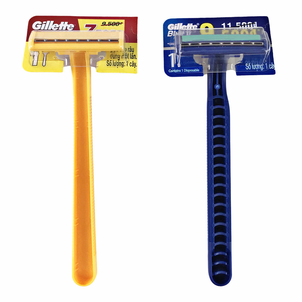Dao cao râu Gillette cán vàng xanh  