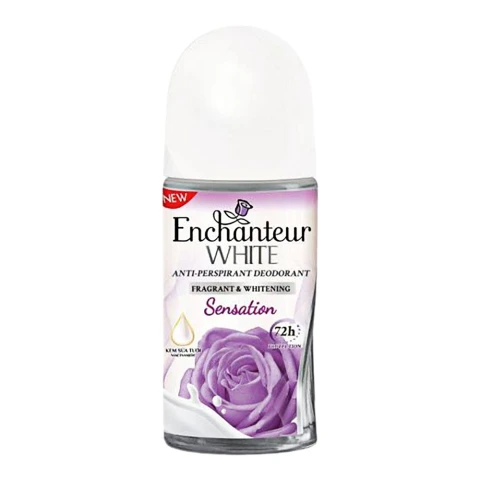 Lăn khử mùi  Enchanteur Sensation trắng da 50ml
