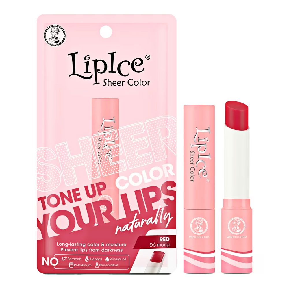 Son màu Lipice Sheer color POP màu đỏ 2.4g 