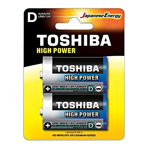 Pin vuông Toshiba Alkaline 9V ko sạc 6LR61GCP BP-1/12  