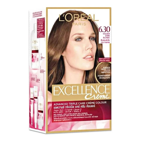 Nhuộm Loreal 6.30 nâu đen ánh vàng 172ml