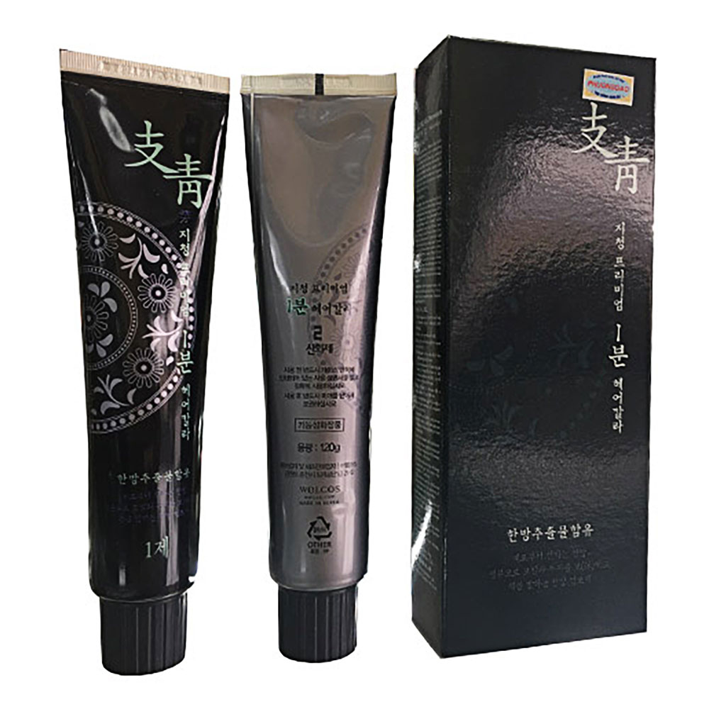 Thuốc nhuộm tóc Welcos  phủ bạc nhanh 1 phút Brown 240g 