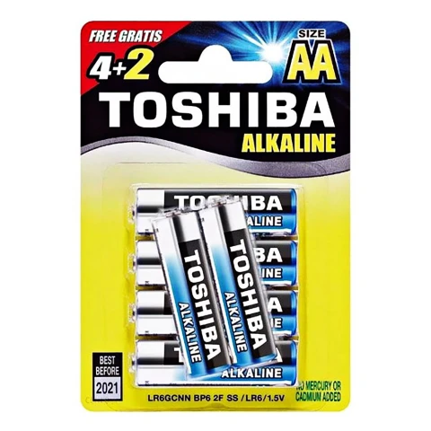 Pin AA Toshiba LR6GCP BP6 2FPV   