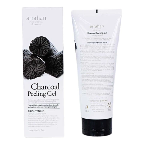 Tẩy da chết Arrahan gel  than hoạt tính 180ml 