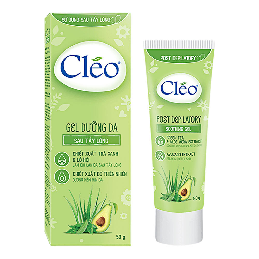 Gel dưỡng dịu da sau tẩy lông Cleo 20g