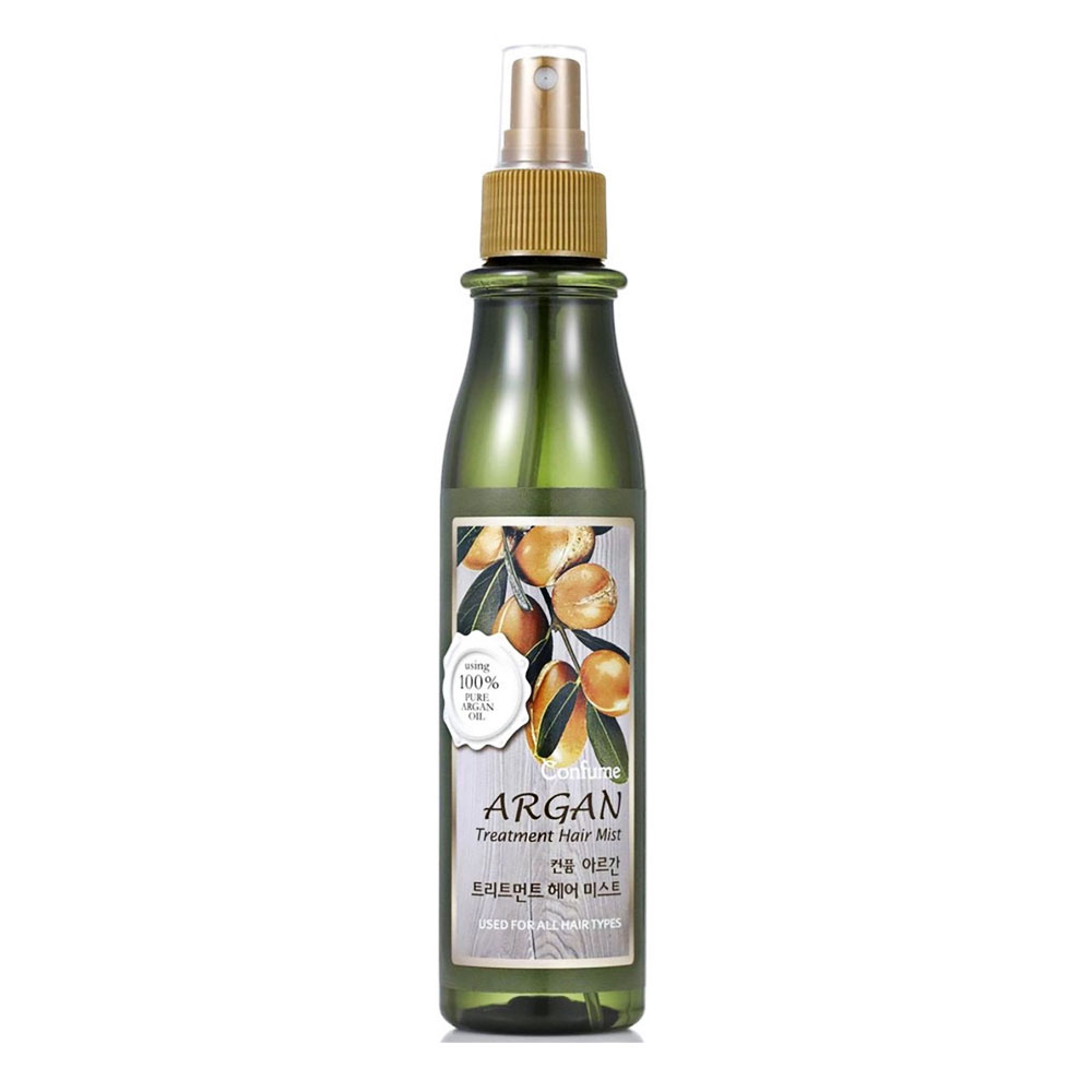 Xịt dưỡng tóc Welcos thảo dược Argan xanh 200ml