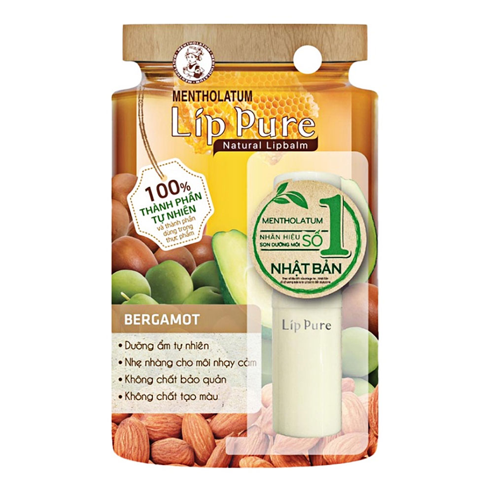 Son dưỡng Lipice hương cam tây (Lip Pure Bergamot) 3.9g 