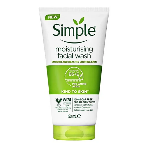 SIMPLE SRM Dưỡng ẩm k chứa xà phòng 6X150ml ( da khô)