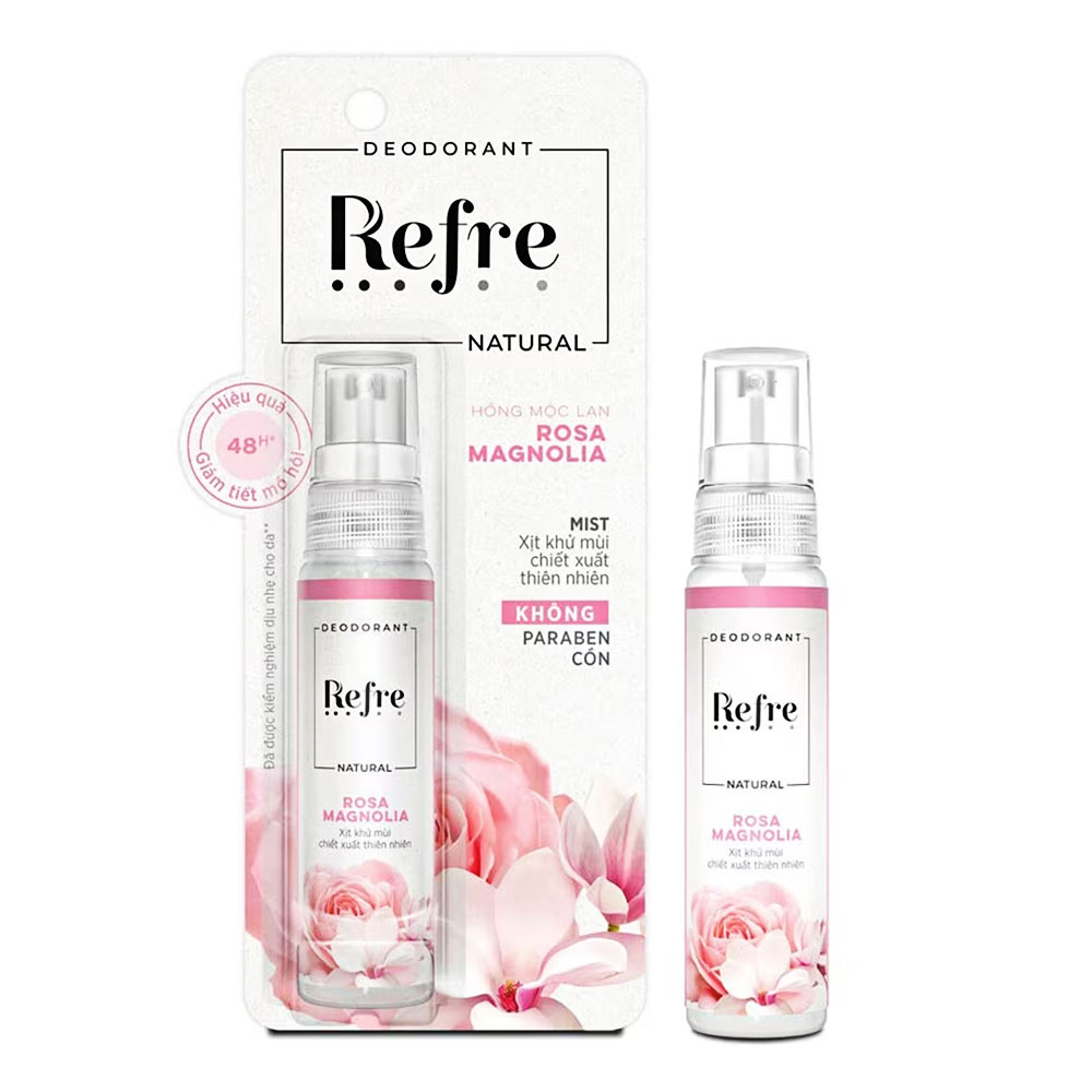 Xịt ngăn mùi toàn thân Refre mùi hồng mộc 30ml 