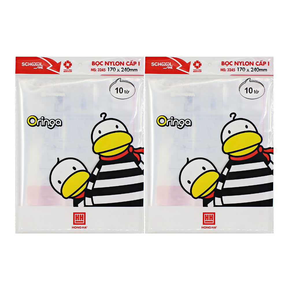 Bọc sách  Hồng Hà nylon cấp I (170x240mm)   3245
