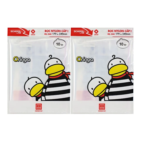 Bọc sách  Hồng Hà nylon cấp I (170x240mm)   3245