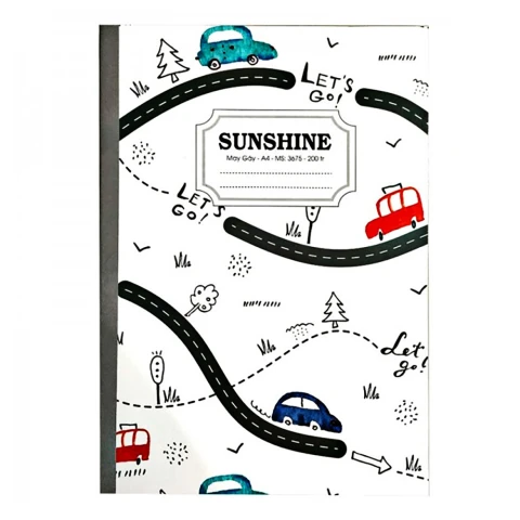 Sổ may gáy Hải Tiến Sunshine 200T 3675  