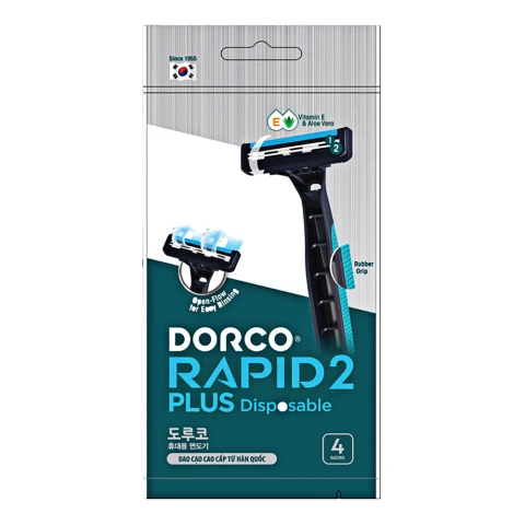 Dao cao râu Dorco lưỡi kép TNC100SB-2P (có bôi trơn)  