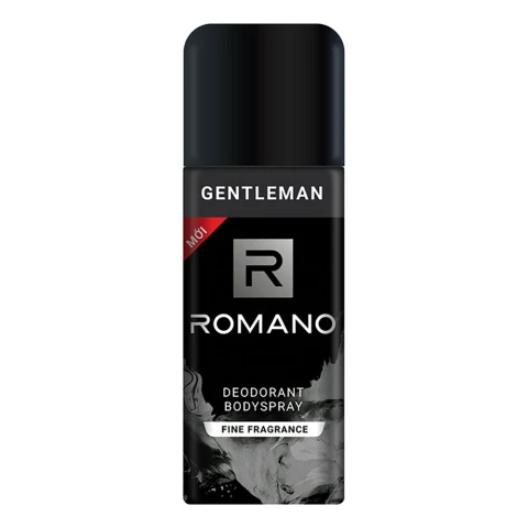 Xịt ngăn mùi toàn thân Romano Gentleman 135ml