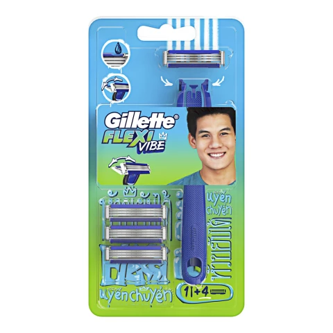 Dao cao râu Gillette Flexi Viber 4up  
