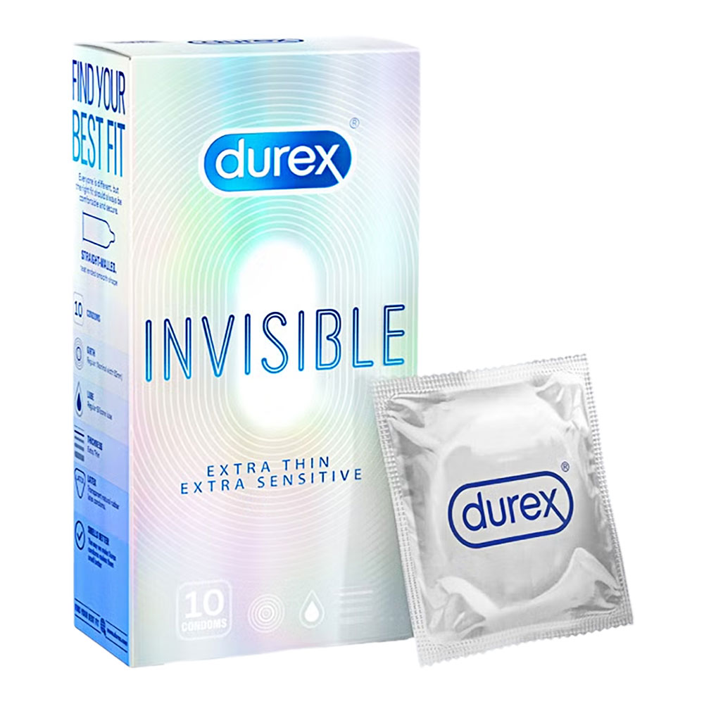 Bao cao su Durex Invisible extra sensitive 10s  