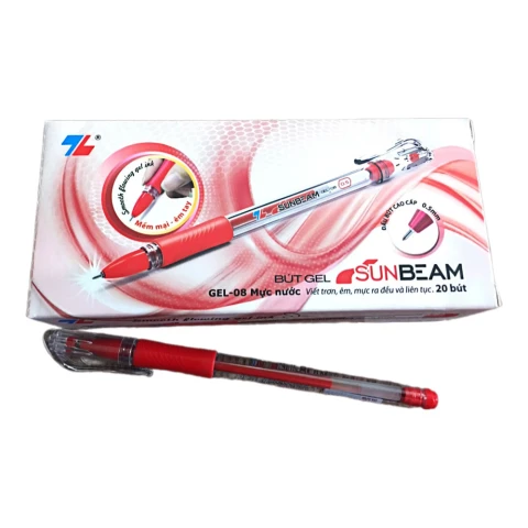 Bút gel Thiên Long GEL-08 đỏ  
