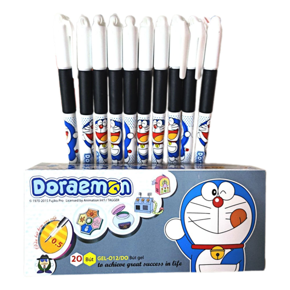 Bút gel Thiên Long 12 DDoorremon đen  