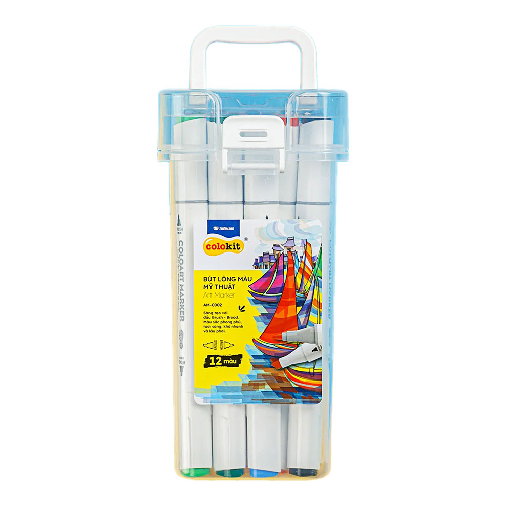 Bút dạ màu Thiên Long AM-C002 12 màu  