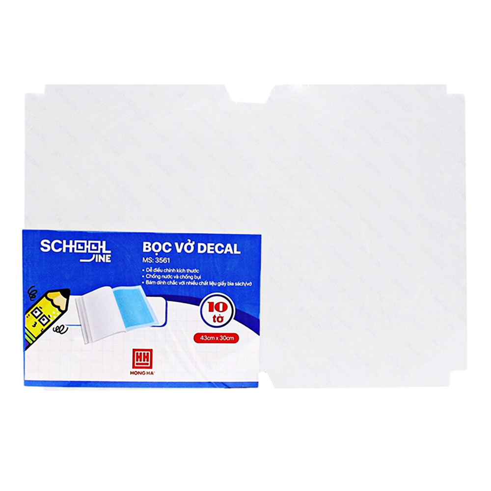 Bọc vở Hồng Hà decal (430*300mm  3561