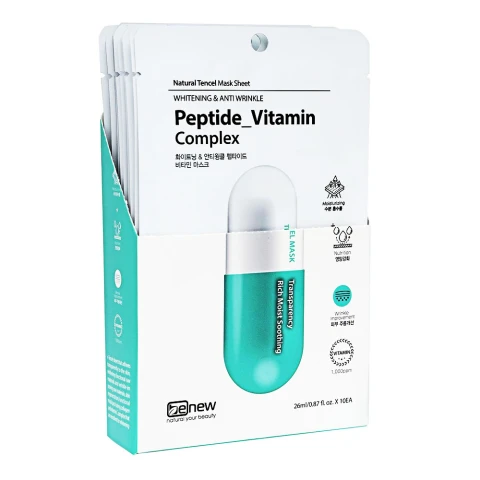 Đắp mặt nạ Benew Whitening  Wrinkle Peptide Vitamin 26ml 