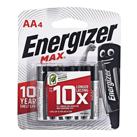 Pin AA Energizer max E91 BP4