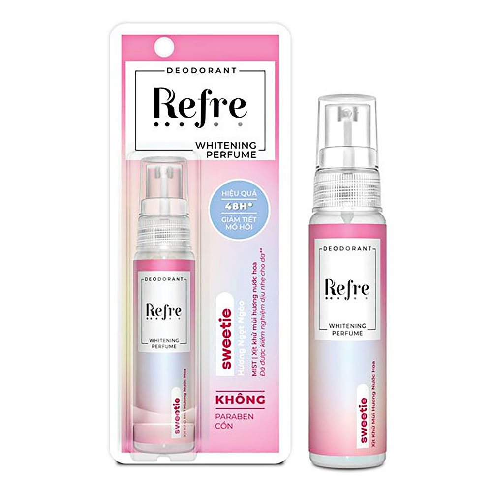 Xịt ngăn mùi toàn thân Refre hương nước hoa Hương Vui 30ml 