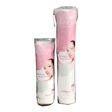 Bông tẩy trang Tinacos 120 miếngx2+120mKM  