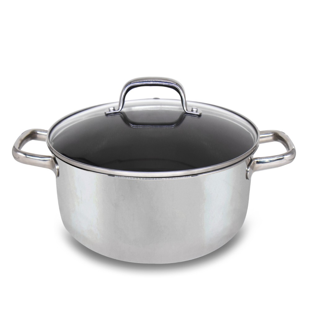 Nồi 3 đáy Vietcook nắp kính 20cm 