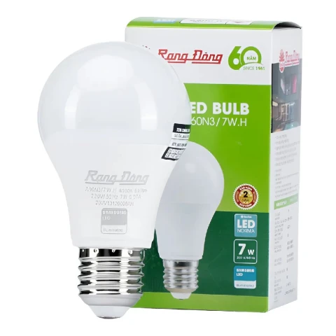 Bóng đèn Led Bulb tròn Rạng Đông  7WH A60N3-7WH