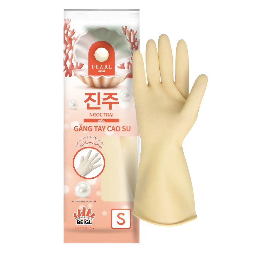 Găng tay cao su Ngọc Trai   size S 