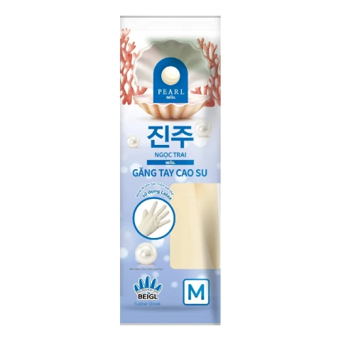 Găng tay cao su Ngọc Trai   size M 