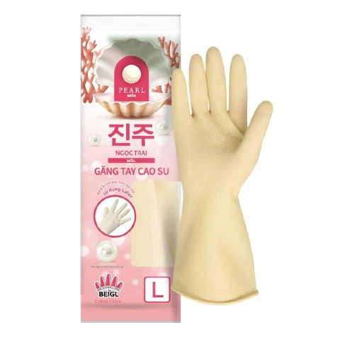 Găng tay cao su Ngọc Trai   size L 