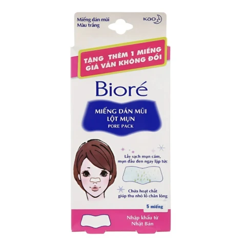 Miếng dán Biore lột mũi nữ 5M  
