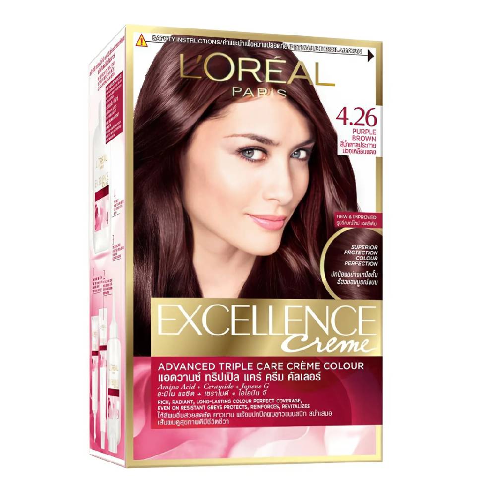 Nhuộm Loreal 4.26 nâu ánh tím 172ml