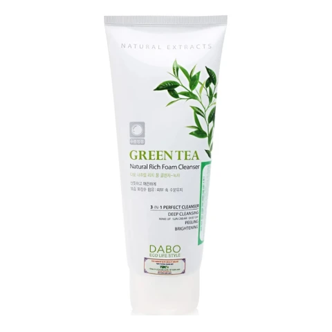 Sữa rửa mặt Dabo Natural Rich trà xanh 180ml/100 B5068