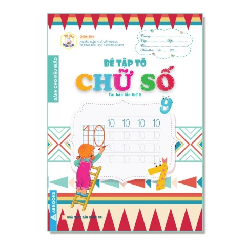 Tập tô màu , chữ, số