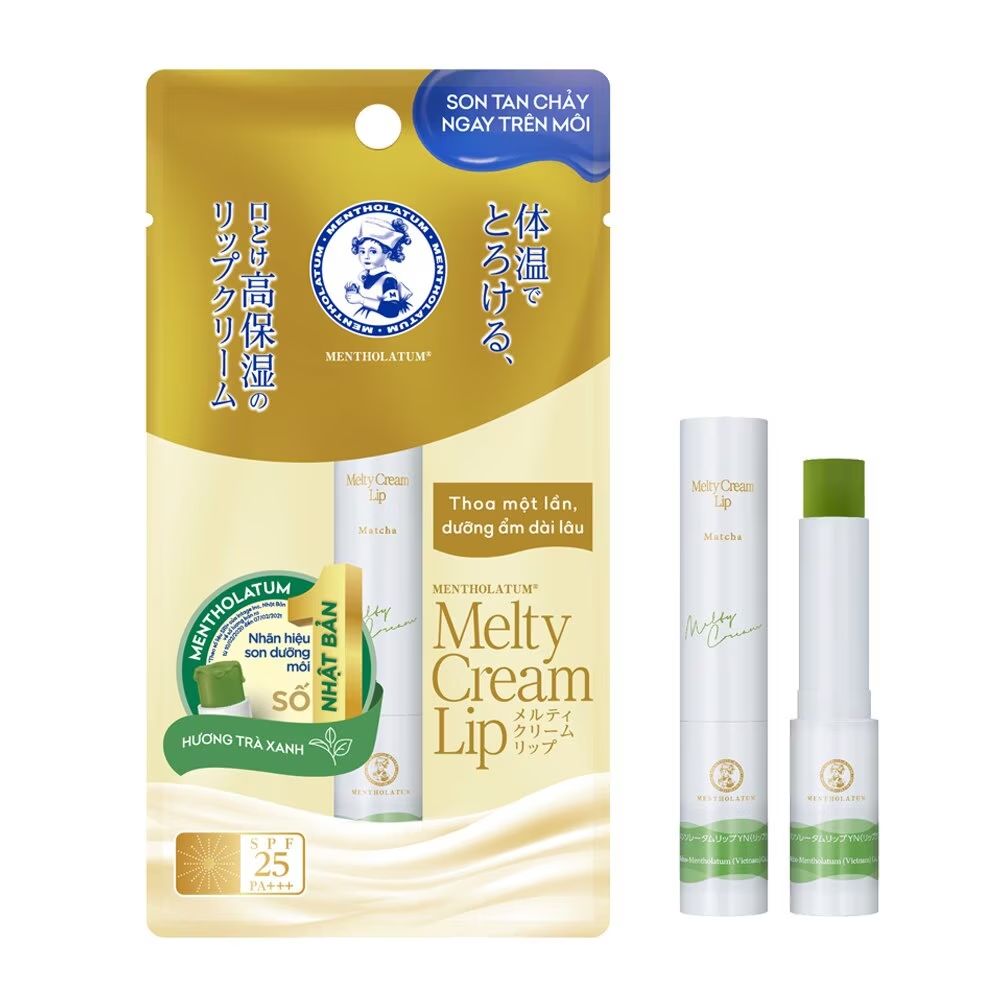 Son dưỡng Mentholatum Melty Cream Lip Matcha 2.4g 