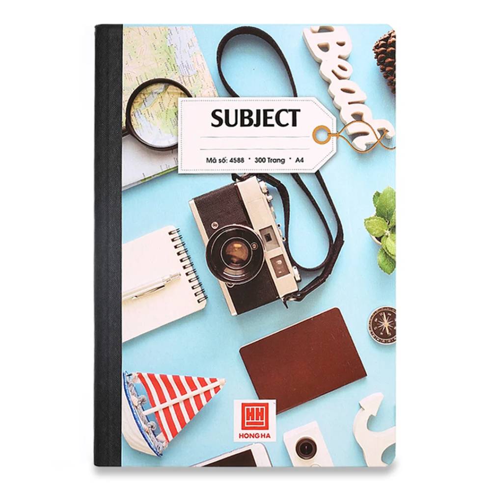 Sổ bìa bồi Hồng Hà Subject, A4, 300 trang   4588