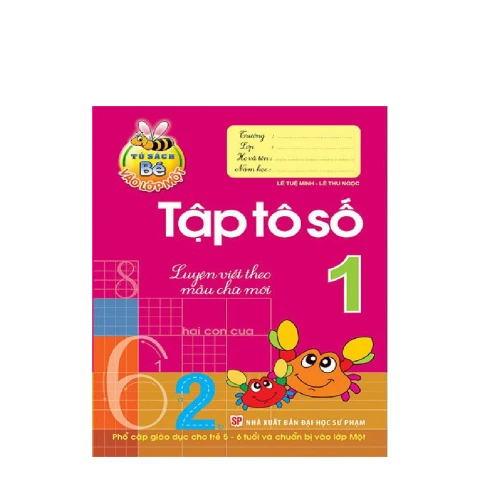 Bé vào lớp 1- Tập tô số Tập 1 B10