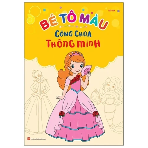 Bé tô màu công chúa thông minh