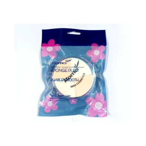 Bông phấn Aroma 4 miếng hộp  