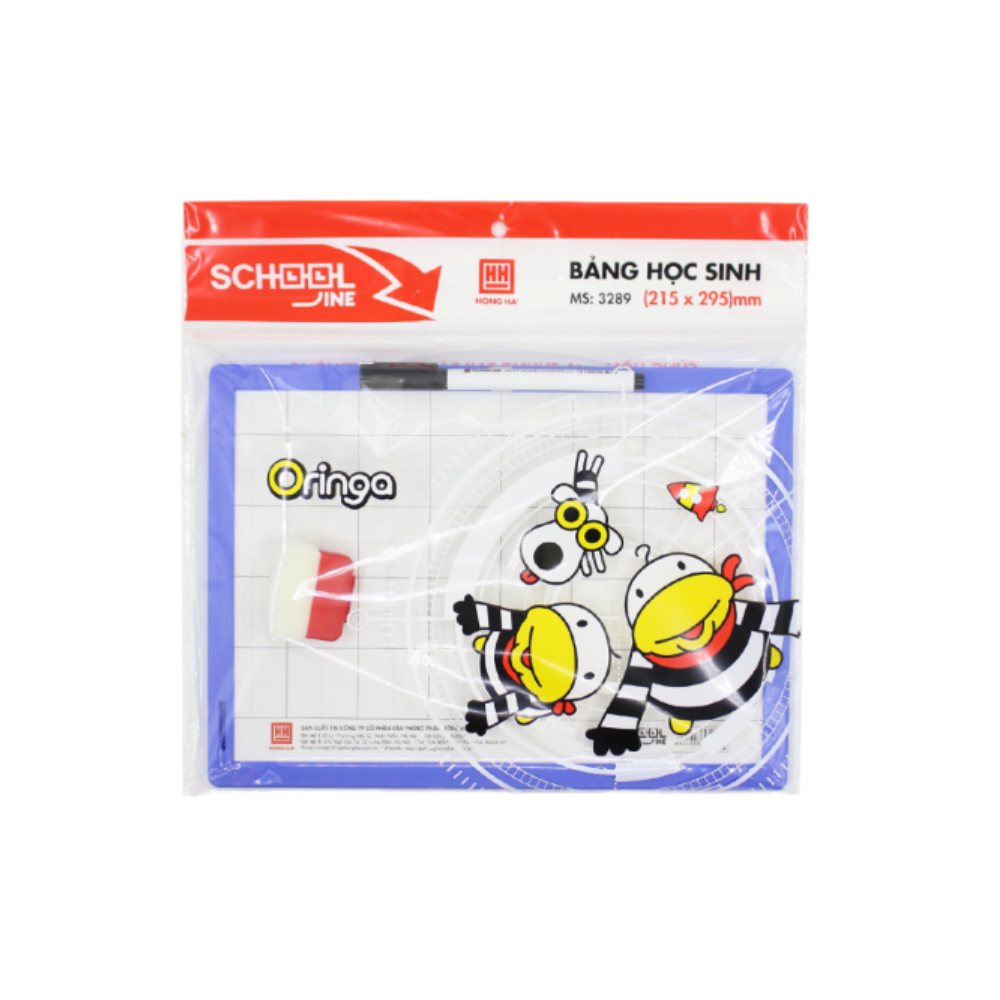 Bảng học sinh Hồng Hà nhựa Oringa   3289