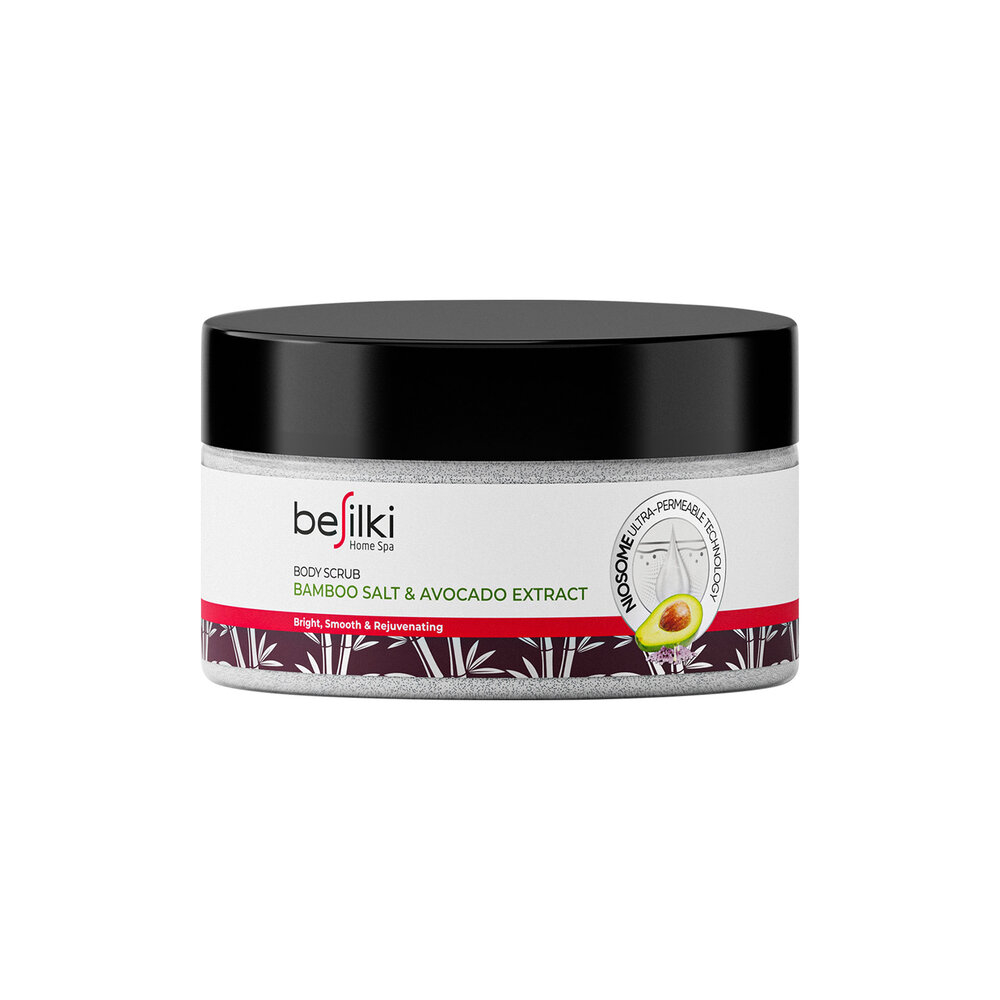 Tẩy da chết Besilki muối than tre chiết xuất bơ 200g 