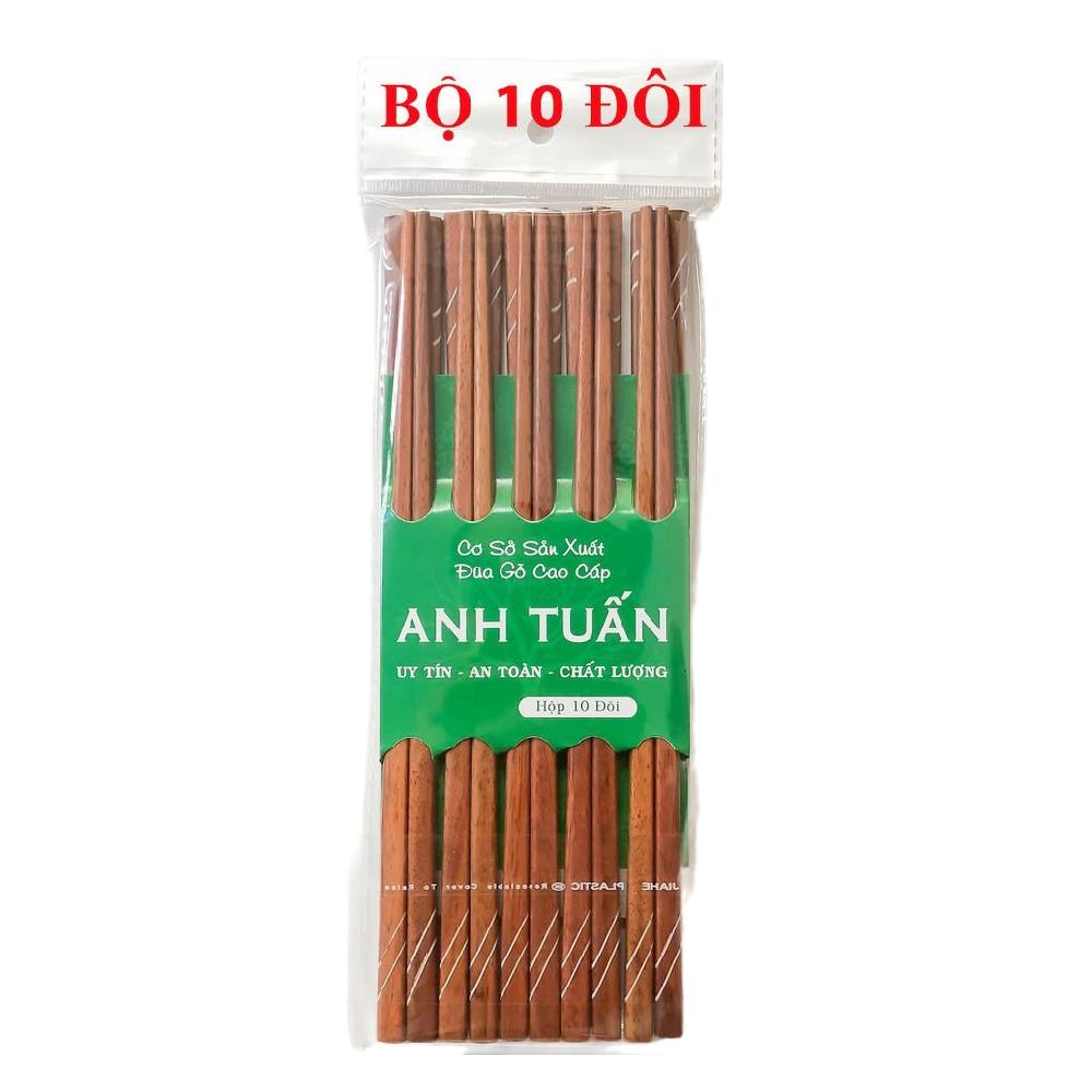 Đũa gỗ cao cấp xuất khẩu  khảm hoa dây  